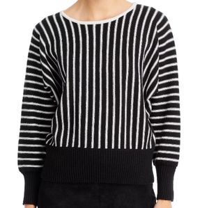 Tahari Striped Dolman Sleeve Sweater